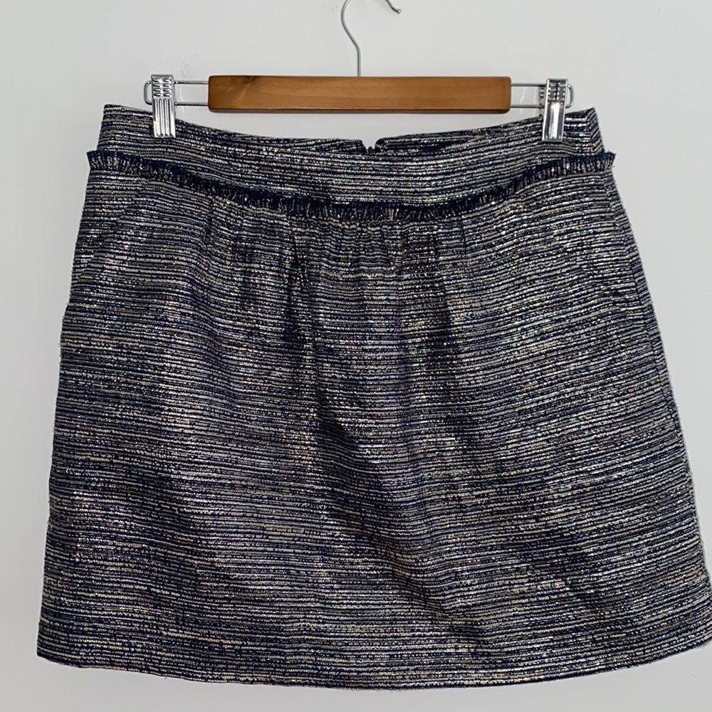 Gap women’s metallic textured skirt with pockets